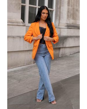 Femme Luxe Long Sleeve Pocket Blazer - Grey