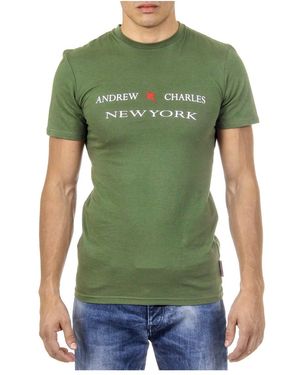 Andrew Charles by Andy Hilfiger T-Shirt Short Sleeves Round Neck Keita - Green
