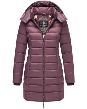 Marikoo Winter Gewatteerde Jas Abendsternchen Met Capuchon - Paars