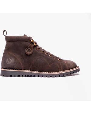Popps 1961 Mod Suede Boots - Brown