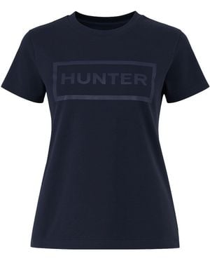 HUNTER Original T-Shirt Cotton - Blue