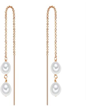 Valero Pearls Sterling Earring - Metallic