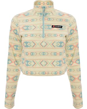 Berghaus Prism Cropped 1/2 Ziptie Dye - Green