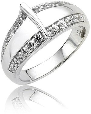 Orphelia 925 Sterling Ring - White