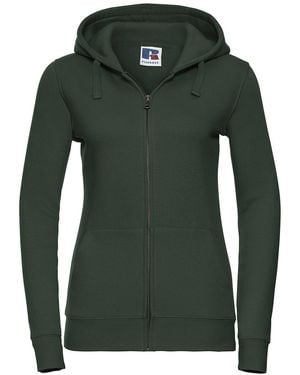 Russell Ladies Authentic Full Zip Hoodie (Bottle) - Green