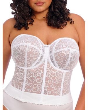 Goddess Lace Bridal Bustier - White