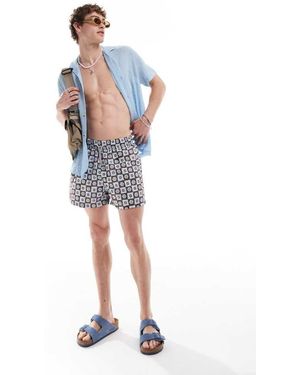 Reclaimed Vintage Swim Short - Blue