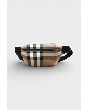 Burberry Sonny Nova Check Bumbag Canvas - Grey