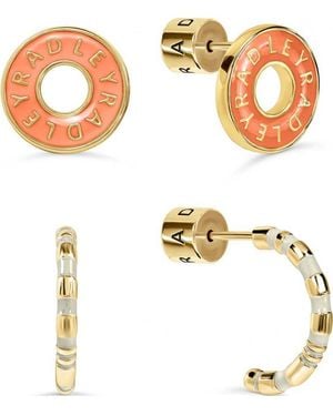 Radley Ryj1548S Ladies Sion Close Earrings Gift Set - Metallic