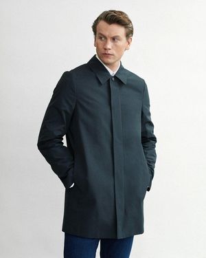 Oliver Sweeney Huntingfield Showerproof Cotton Mac - Blue