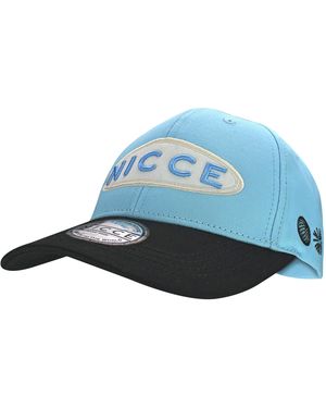 Nicce London Embroidered Logo Elliptica Baseball Cap - Blue