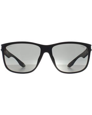 BMW Wrap Matte Smoke Polarized Bw0003 Sunglasses - Grey