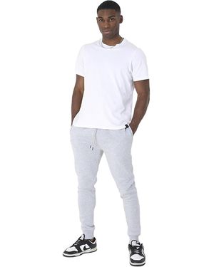 Brave Soul Regular Fit Cuffed Joggers - White