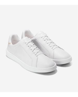 Cole Haan Grand Crosscourt Nubuck Optic/Natural Trainers - White