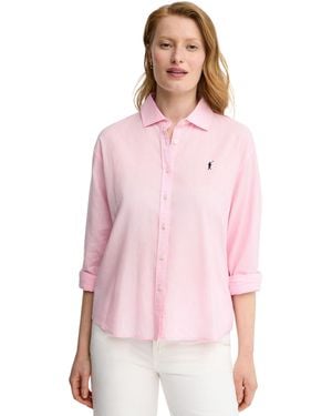 POLO CLUB Long Sleeve Loose Fit Shirt Shirt-L-S26 - Pink