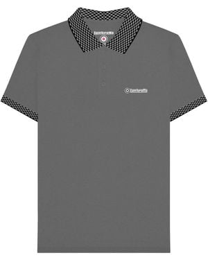 Lambretta Ss25 Two Tone Polo Shirt (Steel) - Grey