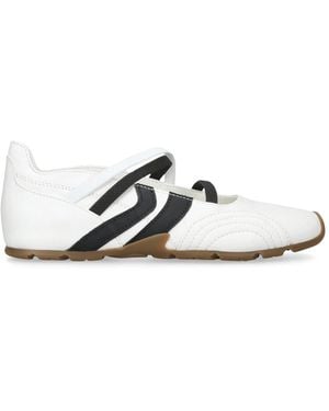 Steve Madden Leather Joisie Trainers - White
