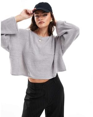 Miss Selfridge Slouchy Jumper - Grey