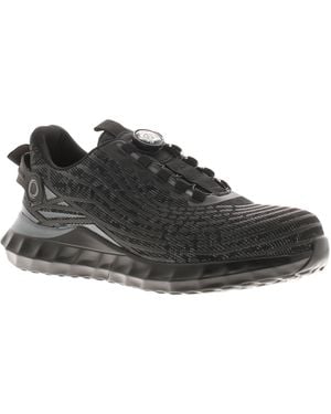Tradesafe Safety Shoes Trainers Stell Toe Cap Strike Textile - Black