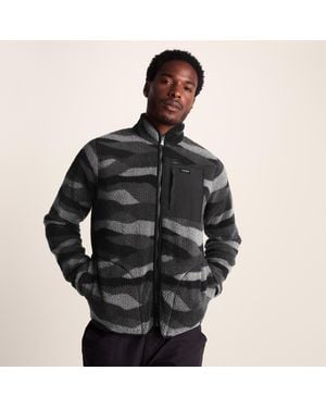 TOG24 Haxwell Sherpa Fleece Landscape Print - Black
