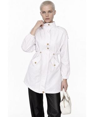 puka Trench Coat - White