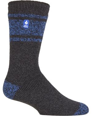 Heat Holders Extra Thick Thermal Socks For Winter - Blue