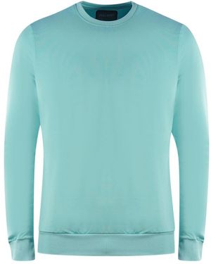 Lyle & Scott Golf Tech Crew Neck Pale Marine Jumper - Green