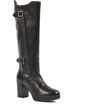 Pod Nitika Leather Boots - Black