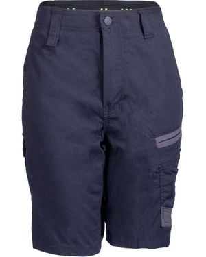 Hard Yakka Raptor Active Cotton Knee-Length Shorts - Blue