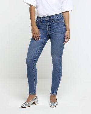 River Island Skinny Fit Bum Sculpt Jeans - Blue