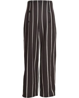 Oasis Striped Wide Leg Trousers - Multicolour