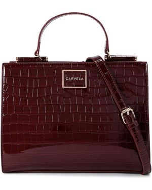 Carvela Kurt Geiger Jessica Midi Tote 2 Bag - Purple