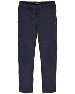 Craghoppers Expert Kiwi Convertible Tailored Trousers (Dark) - Blue