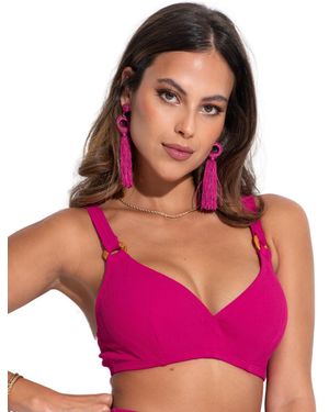 Pour Moi Cali Plunge Bikini Top - Pink