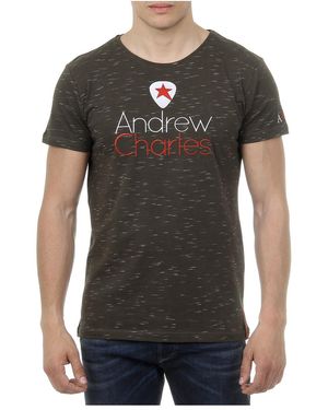 Andrew Charles by Andy Hilfiger T-Shirt Short Sleeves Round Neck Dark Jack - Black