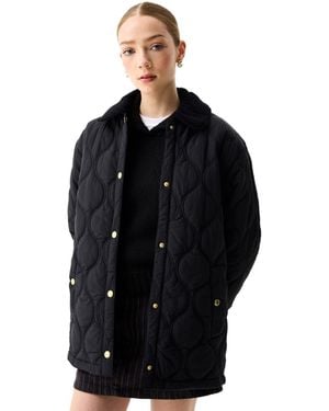 HUNTER Witton Quilted Shacket Jackets Nylon - Black