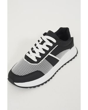 Brave Soul Trainers With Mesh Detail - Grey