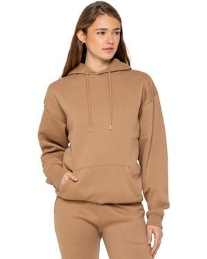 Enzo | Dames Oversized Pullover Hoodie - Naturel