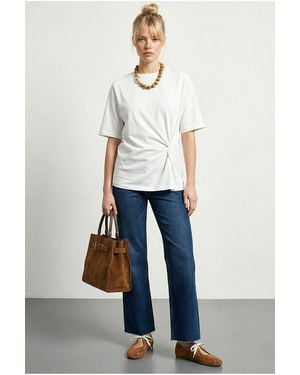 Bianco Lucci Cotton T-Shirt - White