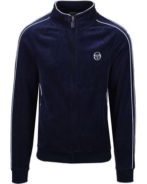 Sergio Tacchini Tasso Velour Track Top Maritime - Blue