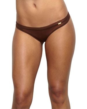 Gossard Glossies Thong - Brown