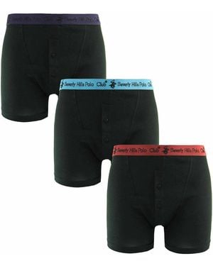 Beverly Hills Polo Club 3-Pack Boxer Shorts - Black