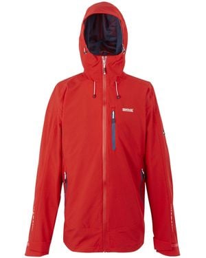 Regatta Okara Waterproof Jacket (Danger/Moonlight Denim) - Red