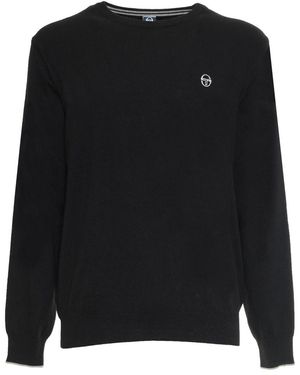 Sergio Tacchini Crew Neck Knit Jumper - Black