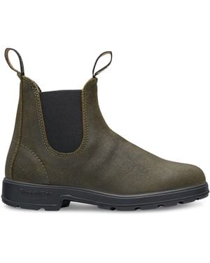 Blundstone #1615 Dark Suede Chelsea Boot Leather - Brown