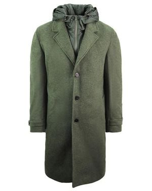 Lacoste Wool Coat - Green