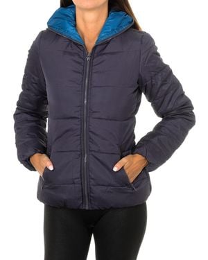 Sisley Padded Jacket With Hooded Collar 2Bq7530T7 - Blue