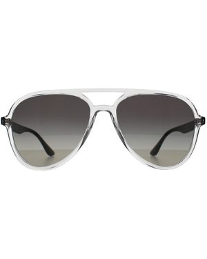 Ray-Ban Aviator Polished Transparent Gradient Rb4376 - Grey