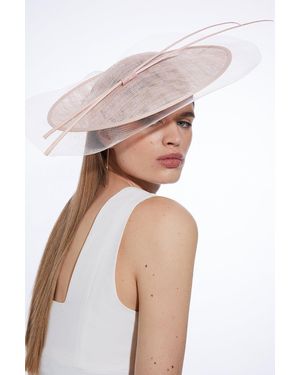 Karen Millen Layered Mesh Detail Headband Fascinator - Pink