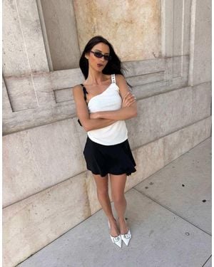 Labelrail X Barbara Ines Skirt Overlay Shorts - Grey